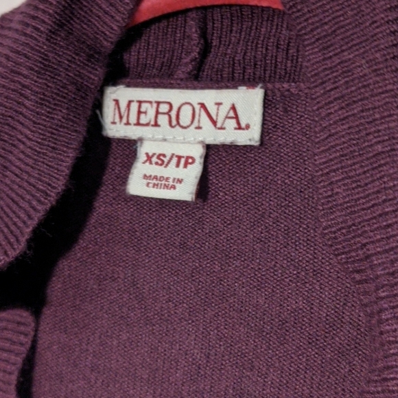 Dark Purple Cardigan - Picture 2 of 4